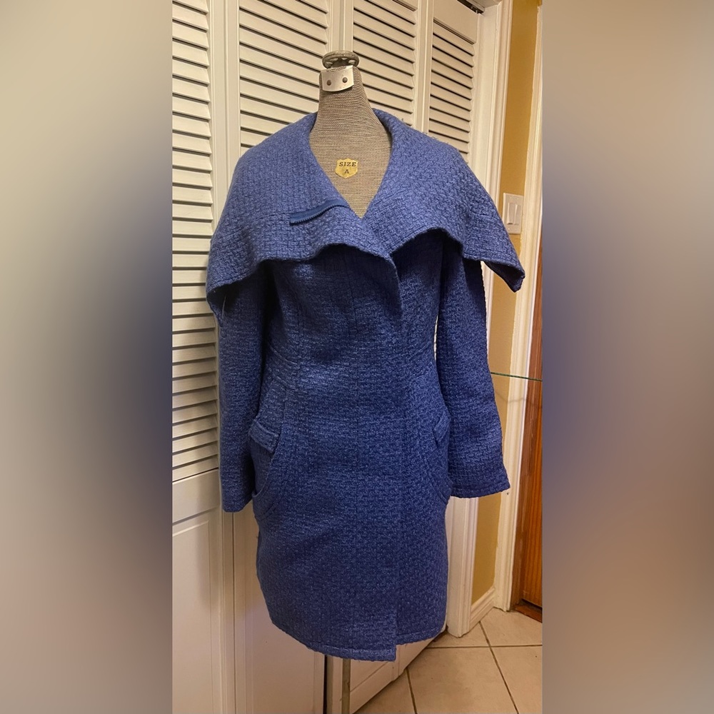 Simon Chang Purple Hooded Coat – Size 8 💜